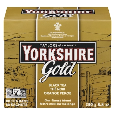 Yorkshire Tea Yorkshire Gold Orange Pekoe Tea 80 ea, $0.12/1ea