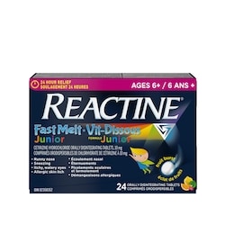 Réactine Dissolution rapide enfants 24 ea, 1,17 $/1ch