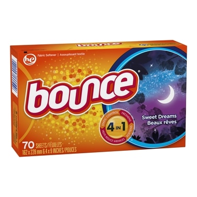 Bounce Dryer Sheets, Sweet Dreams 70 ea, $0.09/1ea