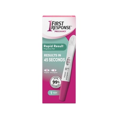 First Response Rapid Result Pregnancy Test 1 ea, $14.99/1ea