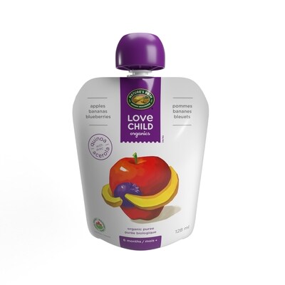 Love Child Organics Purée pommes 128 ml, 1,79 $/100ml
