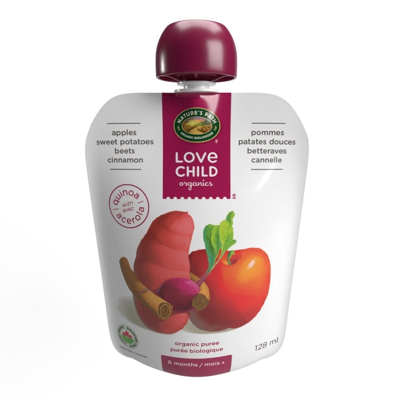 Organic Apples, Sweet Potatoes, Beets + Cinnamon Puree