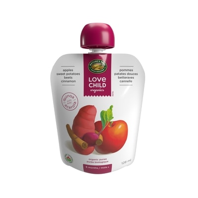 Love Child Organics Purée pommes 128 ml, 1,79 $/100ml