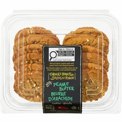 Délices du Marché Biscuits au beurre d’arachides paquet de 12 456 g, 1,71 $/100g