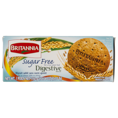 Britannia Digestive Biscuits Sugar Free 350 g, $1.14/100g