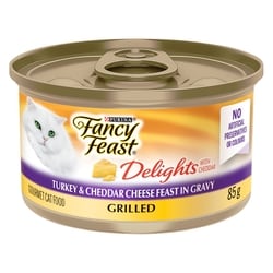 Purina Fancy Feast Delights with Cheddar Wet Cat Food 85 g, $1.40/100g