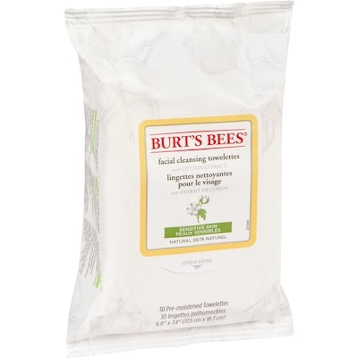 Sensitive Facial Cleansing Towelettes with Cotton Extract