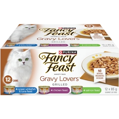 Purina Fancy Feast Gravy Lovers Variety Pack, Wet Cat Food 1.02 kg, $1.16/100g