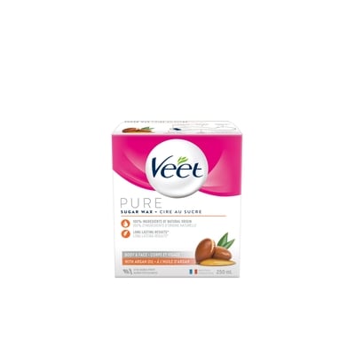 Veet PURE Sugar Wax Kit for Face & Body 250 ml, $6.40/100ml