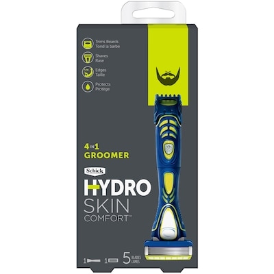 Schick Rasoir électrique 4-en-1 pour soins personnels Hydro Skin Comfort Groomer pour hommes avec 1 manche et 1 cartouche 1 ea, 9,99 $/1ch