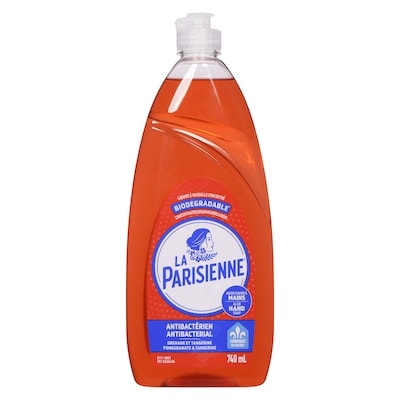La Parisienne Liquide à Vaisselle-Savon à Main Grenade et Tangerine Biodégradable Concentré 740 ml, 0,47 $/100ml