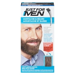 Men's Mustache And Beard Colour Light Medium Brown M30