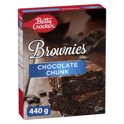 Betty Crocker Chocolate Chunk Brownie Mix 440 g, $1.02/100g