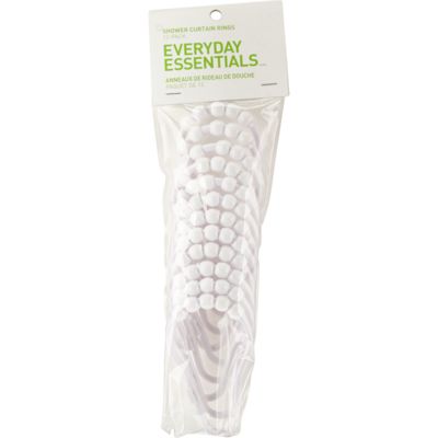 Everyday Essentials Plastic Glide Hooks, White 1 ea, $5.00/1ea