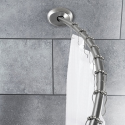 null Tringle à rideaux intelligente courbée pour rideau de douche 1 ea, 30,00 $/1ch