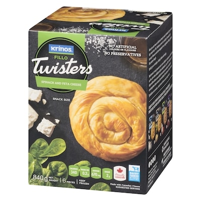 Fillo Twisters, Spinach & Feta Cheese