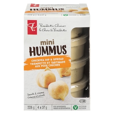 President's Choice Hummus, Mini 228 g, $1.88/100g