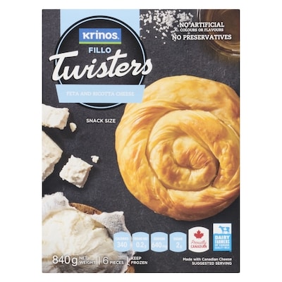 Fillo Twisters, Feta & Ricotta Cheese