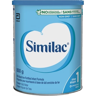 Similac Préparation en poudre pour nourrissons régulière avec fer 850 g, 4,12 $/100g 1,87 $/1lb