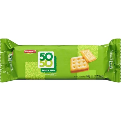 Britannia 50-50 Biscuits 55 g, $0.89/100g