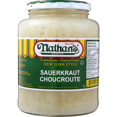 Nathan Choucroute à la new-yorkaise Nathans Famous casher 1.125 l, 0,90 $/100ml