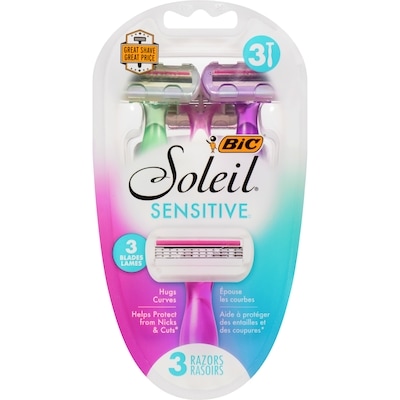 Bic Soleil Glow Disposable Razors 3 ea, $3.66/1ea