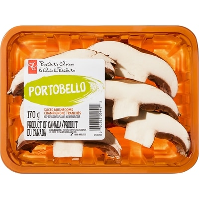 President's Choice Sliced Portobello Mushrooms 170 g, $3.53/100g