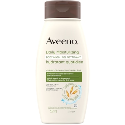 Aveeno Nettoyant corporel hydratant quotidien 532 ml, 2,35 $/100ml