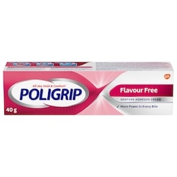 Flavour Free Denture Adhesive Cream, Zinc Free, 40 Grams