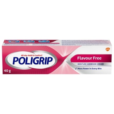 Poli Grip Denture Adhesive Cream, Free 40 g, $13.98/100g