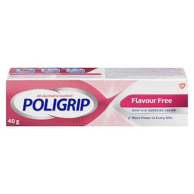 Poli Grip Denture Adhesive Cream, Free 40 g, $18.73/100g