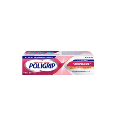Poligrip Crème Adhésive Pour Prothèse Dentaire Sans Saveur 40 g, 19,98 $/100g
