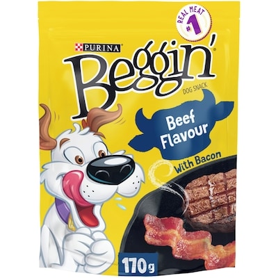 Purina Beggin' Strips Beef and Bacon, Dog Treats 170 g, $2.35/100g