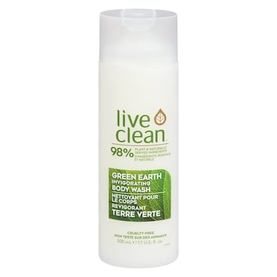 Live Clean Green Earth Body Wash 500 ml, $1.20/100ml