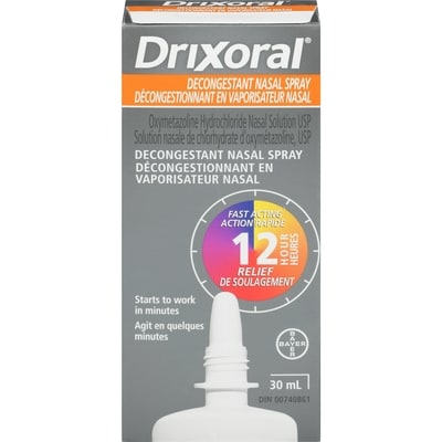 Drixoral Nasal Congestion Spray, Soothes and Moisturizes 30 ml, $33.30/100ml