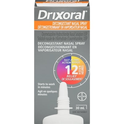Drixoral Vaporisateur Congestion nasale 30 ml, 29,97 $/100ml