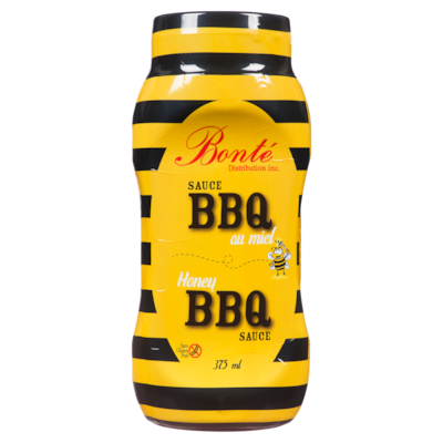Bonte Sauce BBQ au Miel 375 ml, 1,06 $/100ml