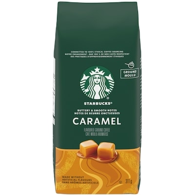 Starbucks Café Moulu Aromatisé Au Caramel 311 g, 4,59 $/100g