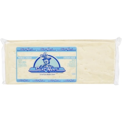 Saint Henri Saint-Henri Fromage Cheddar Blanc 31 % M.G. 650 g, 2,77 $/100g