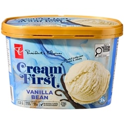 President's Choice Cream First™ Vanilla Bean Premium Ice Cream 1.5 l, $0.47/100ml