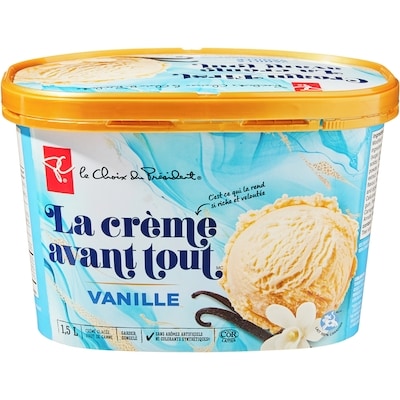 Crème glacée de qualité supérieure La crème avant tout à la vanille