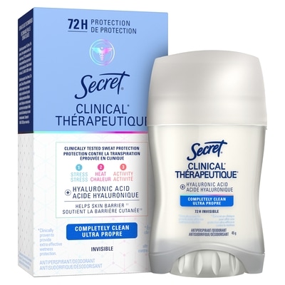 Secret Clinical Strength Clinical Antiperspirant & Deodorant Invisible Solid 45 g, $26.64/100g