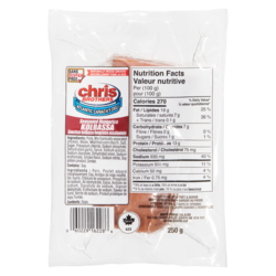 Chris Brothers Hungarian Sausage 250 g, $2.52/100g