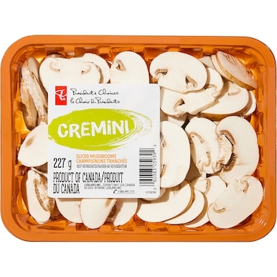 President's Choice Sliced Cremini Mushrooms 227 g, $1.54/100g