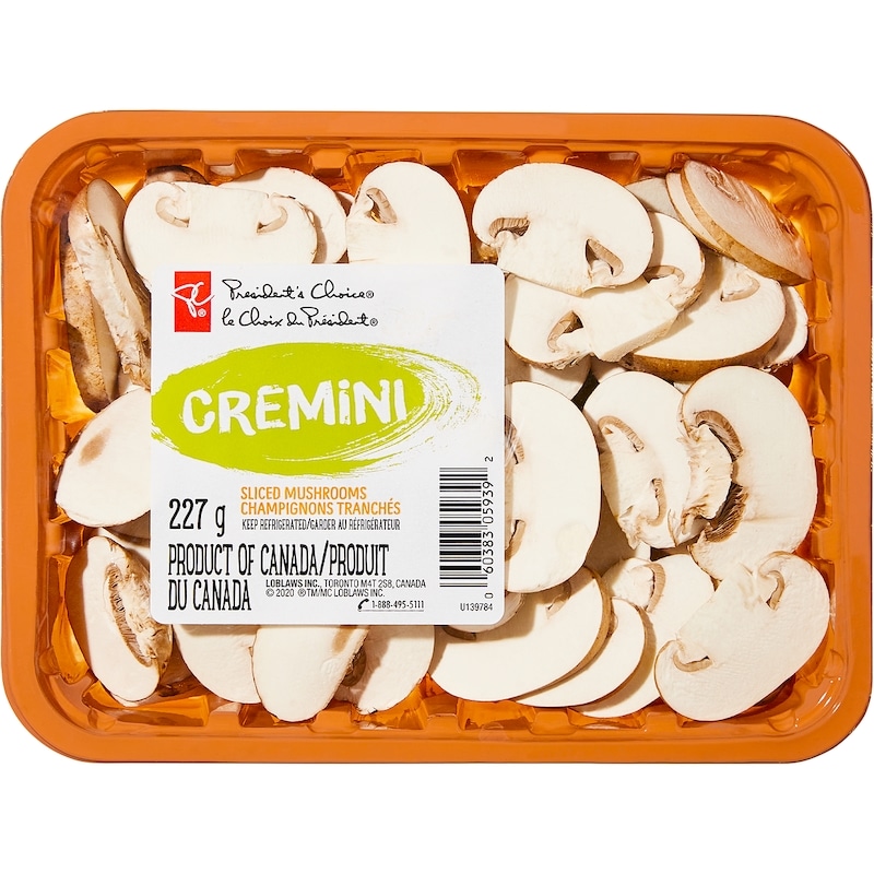 Sliced Cremini Mushrooms