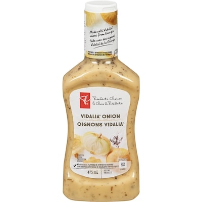 le Choix du Président Vinaigrette oignons vidalia 475 ml, 1,02 $/100ml