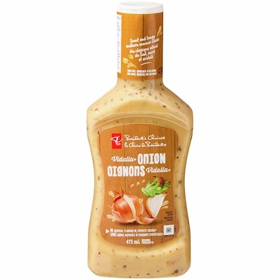 le Choix du Président Vinaigrette aux oignons Vidalia 475 ml, 0,95 $/100ml