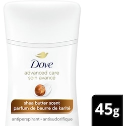 Dove Soin Avancé Antisudorifique Parfum de Beurre de Karité 45 g, 11,11 $/100g