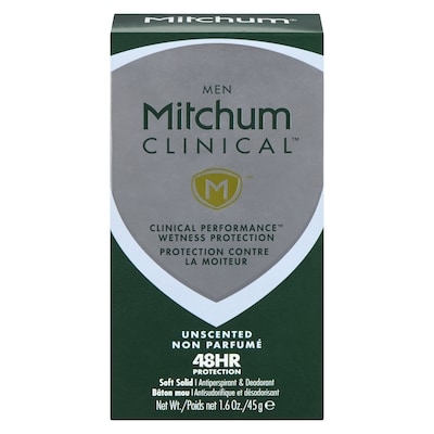 Mitchum Men Clinical, Unscented 45 g, $24.42/100g