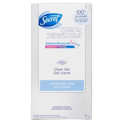 Secret Clinical Strength Clinical Clear Gel Completely Clean 45 g, $25.53/100g